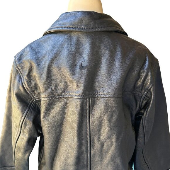 Ironhead Jacket Motorcycle Leather Black Button-Up Pockets Women's Size XS VTG - Picture 4 of 13